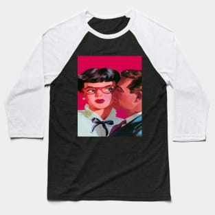 girl with glasses and boyfriend Baseball T-Shirt